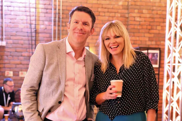 Kate Thornton with event director Simon Farnfield