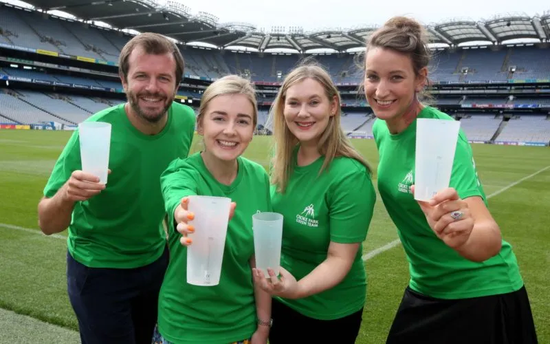 Green team at Croke Park