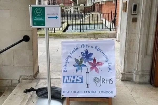 The Royal Horticultral Halls have become a Covid-19 vaccination centre