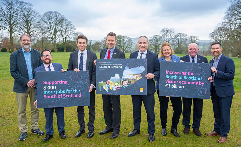 Partners launch the South of Scotland Responsible Tourism Strategy in Dumfries with Tourism Minister Richard Lochhead