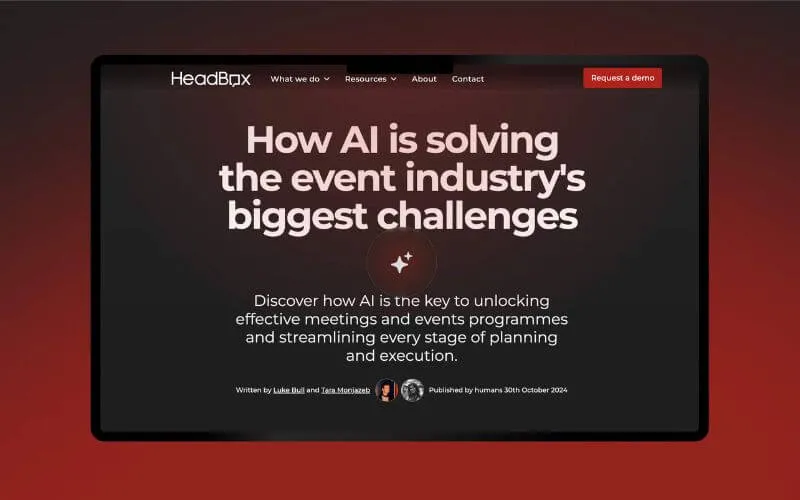 HeadBox launches white paper on AI's role in the events industry