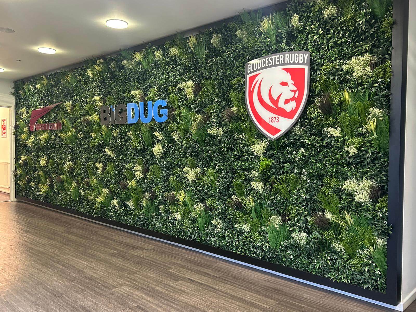 Green Wall at Gloucester Rugby Club