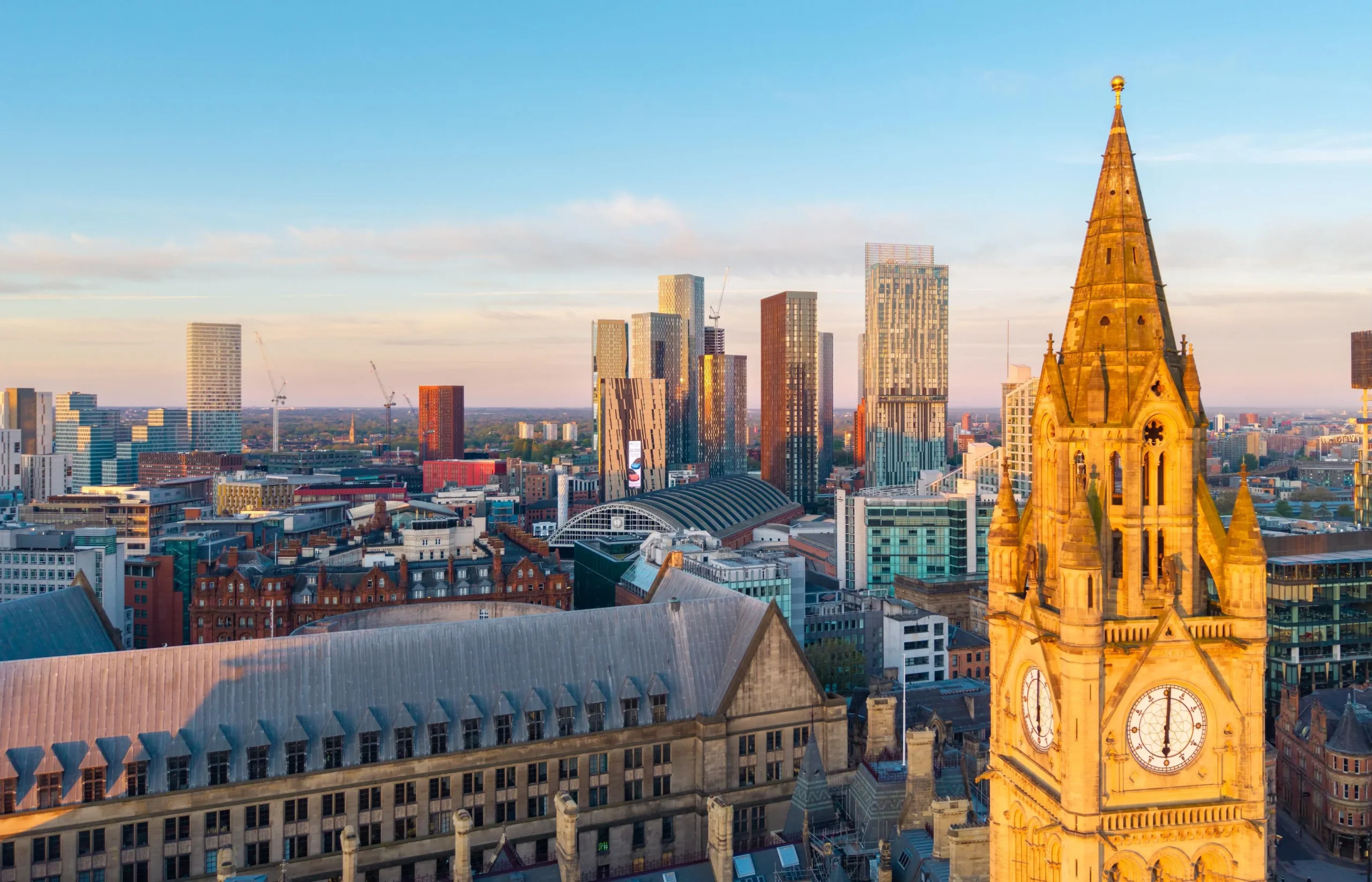 Manchester city skyline