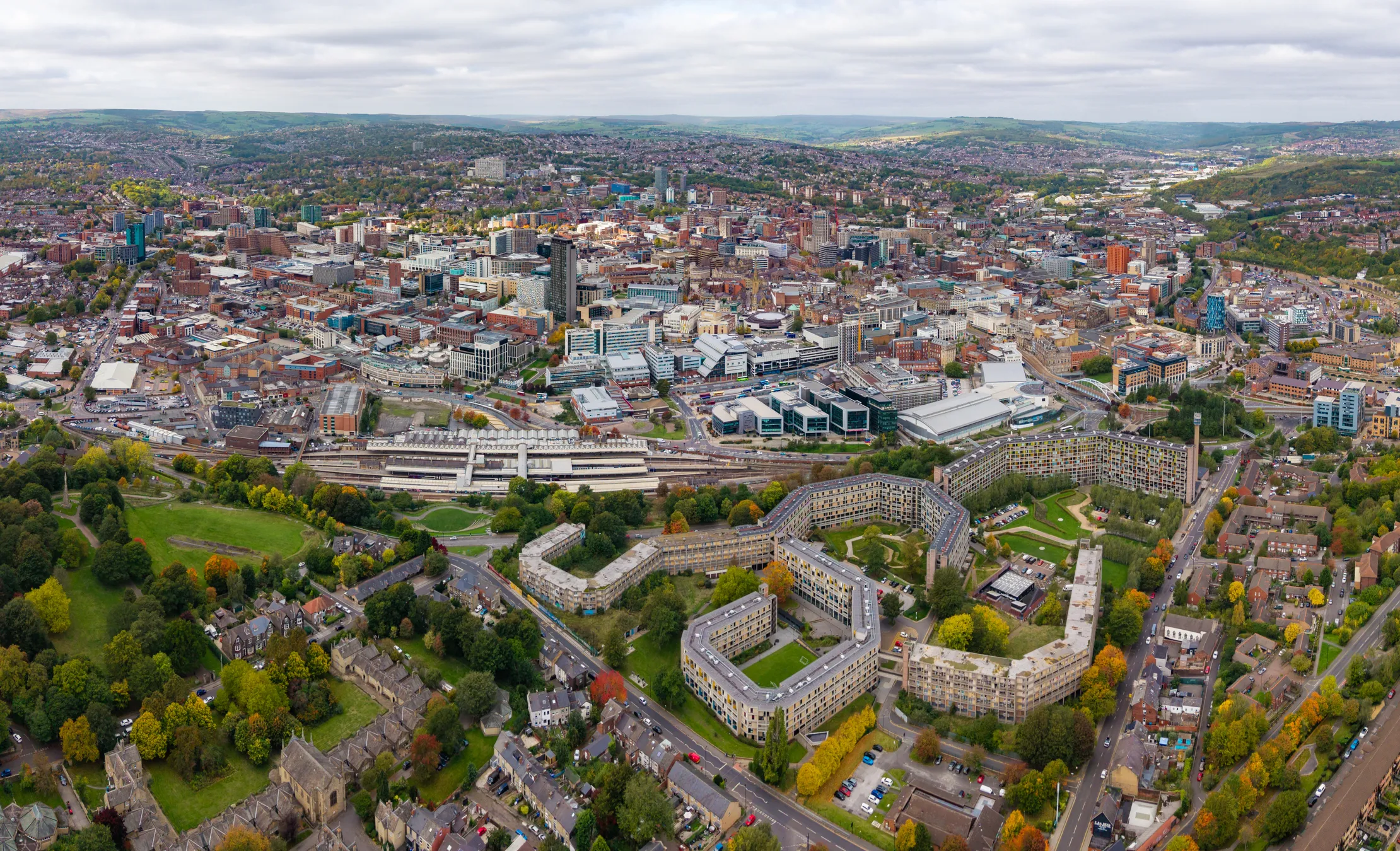 Sheffield aerial view