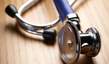 Blue stethoscope